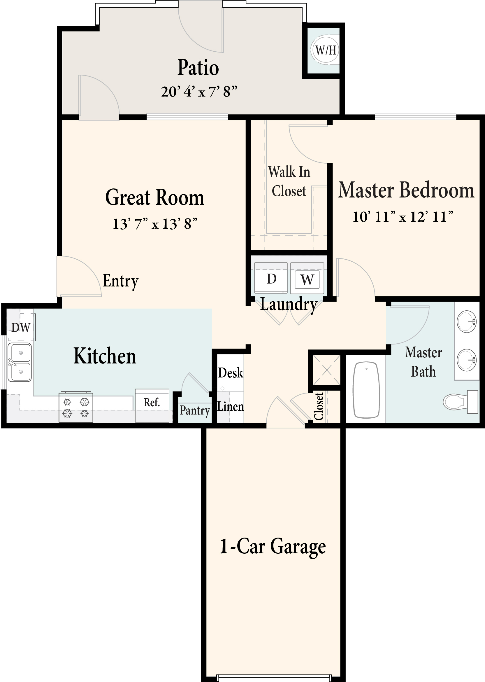 The Flats Plan 1 Down