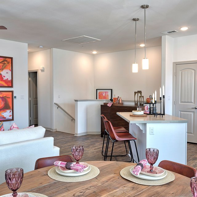 Kitchen with Living Area