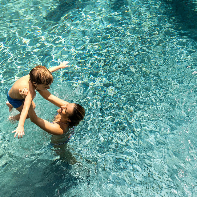 Independence in West Sacramento - Resident Enjoying Pool