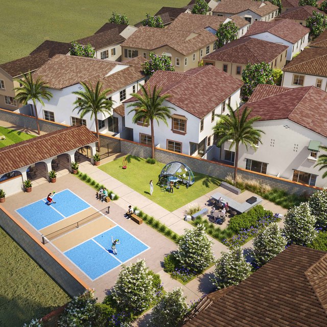 Independence in West Sacramento - Aeriel view of Amenities